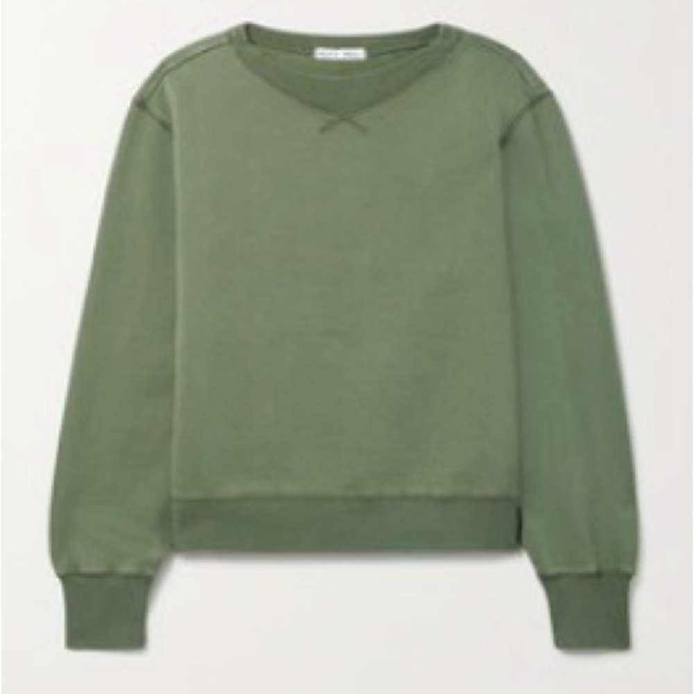 Alex Mill Olive Crew Neck Sweatshirt